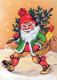 WEIHNACHTSMANN SANTA CLAUS Neujahr Weihnachten Vintage Ansichtskarte Postkarte CPSM #PBL214.DE - Santa Claus