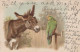 1902 ASINO Animale Vintage CPA Cartolina #PAA115.IT - Anes