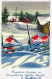 Buon Anno Natale GNOME Vintage Cartolina CPSMPF #PKD268.IT - Año Nuevo