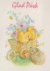 PASQUA POLLO UOVO Vintage Cartolina CPSM #PBO766.IT - Pascua