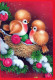 Buon Anno Natale UCCELLO Vintage Cartolina CPSM #PBM762.IT - Año Nuevo