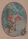 BABBO NATALE Buon Anno Natale Vintage Cartolina CPSM #PBL009.IT - Santa Claus
