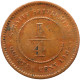 LaZooRo: Straits Settlements 1/4 Cent 1905 VF - Colonies