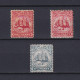 TURKS & CAICOS 1900, SG #102-104, Part Set, Wmk Crown CA, Ships, MH - Turks & Caicos (I. Turques Et Caïques)