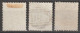 1880 - HONG KONG (CHINA) - YVERT N° 29/31 OBLITERES - FILIGRANE CC - COTE =  110 EUR - Usati