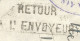 OCEANIE -  TRAPAS - 3 FR. FRANKING ON AIR COVER FROM PAPEETE TO NEW CALEDONIA - RETURNED TO SENDER - 1947 - Brieven En Documenten