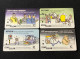 Singapore SMRT TransitLink Metro Train Subway Ticket Card, Stay Clear Of Drug, Set Of 4 Used Cards - Singapore