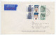 Germany 1995 Airmail Cover; Bayreuth To Modesto, California, United States; Partial Booklet Pane Of 6 Stamps - Storia Postale