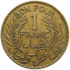 LaZooRo: Tunisia 1 Franc 1926 1344 XF - Túnez