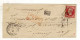 Document Avec Timbre 80c Oblitération 18/11/1864 - 1849-1876: Classic Period