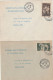 N°585/6, 2 Enveloppes 1er Jour. Très Rare. Collection BERCK. - Cartas & Documentos