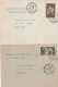 N°585/6, 2 Enveloppes 1er Jour. Très Rare. Collection BERCK. - Briefe U. Dokumente