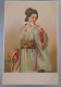 Cpa Litho PRECURSEUR Illustrateur  Mataloni Style FEMME Fille Geisha Asiatique Sari Eventail Superbe - Autres & Non Classés