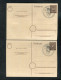 "ALL. BESETZUNG" 1946, Versch. Werte "Kontrollratsausgabe" Auf 2 Postkarten Je Mit SSt. "MUENCHEN, Exportschau" (A1185) - Briefe U. Dokumente