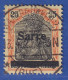 Saar 25 Pfg Gute Farbe Gelborange Aufdrucktype I Mi.-Nr. 9b I O SAARBRÜCKEN Gep. - Used Stamps