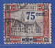 Saar 75 Cent Aufdruck Blau Mi.-Nr. 79A II Gestempelt Gepr. NEY BPP - Usati