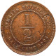 LaZooRo: Straits Settlements 1/2 Cent 1908 F - Colonie