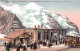 EIGERGLETSCHER (BE) Jungfraubahn - Station Eigergletscher Mit Silberhorn - Obere Linke Ecke Gefaltet, Siehe Scan - Verla - Andere & Zonder Classificatie