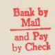 Meter Cut USA 1956 Bank By Mail - Pay By Check - Unclassified