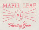 Meter Cover Netherlands 1966 Candy - Chewing Gum - Maple Leaf  - Alimentation