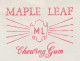 Meter Cover Netherlands 1966 Candy - Chewing Gum - Maple Leaf  - Ernährung