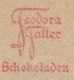 Meter Cover Deutsches Reich / Germany 1929 Chocolate Factory - Tangermunde - Alimentazione
