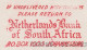 Meter Cover South Africa 1950 Netherlands Bank Of South Africa - Zonder Classificatie