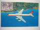 Avion / Airplane / SWISSAIR / Douglas DC-8 / Carte Maximum - 1946-....: Era Moderna