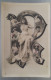 Cpa Photo Montage PRECURSEUR Art Nouveau FEMME Fille Actrice ? Dans Lettre R  EDITION M.R. 22262/3 - Femmes