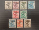 ST PIERRE ET MIQUELLON 1941 TAXE OVERPRINT FRANCE LIBRE F N F L CAT. YVERT N. 57/65 MNH - Unused Stamps