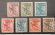 ST PIERRE ET MIQUELON 1941 TAXE OVERPRINT FRANCE LIBRE F N F L CAT. YVERT N. 58-59-60-61-63-64-65 MNH - Ungebraucht