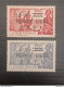 ST PIERRE ET MIQUELLON 1941 EXPOSITION DE NEW YORK OVERPRINT FRANCE LIBRE F N F L CAT. YVERT N. 283/284 MNG - Nuovi