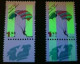 Israel 1996 2 X Nr. 1363 Phosphorrarität, 1x Mit Langem Phosphor , Postfrisch. - Ongebruikt (met Tabs)