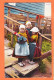 07521 ● Nederlandse Meisjes In Traditionele Kleding En Klompen 1910s WEENENK SNEL Den Haag MarK 83 10-24310 - Marken