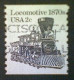 United States, Scott #1897A, Used(o), 1982, Locomotive Of The 1870s, 2¢, Black - Gebruikt