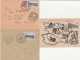 N°780/1 Sur Enveloppes Et Carte, Obl: Expo Philatélie Paris 25/10/47 Orthez 31/5/47 Angers 23/7/47. Collection BERCK. - Storia Postale
