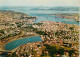 73947901 Stavanger_Norge View Of The Town With Lake Hillevagsvannet - Norvège