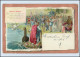 A7611/ Lohengrins Abschied Litho AK Wagner 1899 - Contes, Fables & Légendes
