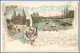 N8531/ Gruß Aus Lübeck Schöne Litho AK 1899 - Lübeck-Travemünde