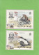 25 EME ANNIVERSAIRE DES COURSES DE MOTOS "TOURIST TROPHY",SERIE De 5 CARTES MAXIMUM,1982. - Isola Di Man