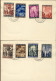 1949-Vaticano Due CP.da L.13 Cupolone I Tir.+L.13Fontana 2 Tir.affr. Con S.8v."A - Entiers Postaux