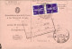 1945-avviso Di Ricevimento Affrancato Coppia Posta Aerea L.1 Imperiale Annullo D - Storia Postale