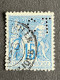 FRANCE C N°101 Sage CT 367 Indice 3 Perforé Perforés Perfins Perfin  !! - Andere & Zonder Classificatie