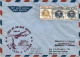 1960-U.S.A. Bollo Amaranto First Jet Air Mail Service FAM 27 New York Athens Del - Other & Unclassified