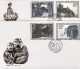 1984-Cina China T100, Scott1956-61 Scenes Of Mount Emei Fdc - Briefe U. Dokumente