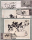 1993-Cina China 15, Scott 2471-76 Selected Art Works By Zheng Banqiao Maximum Ca - Covers & Documents