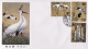 1986-Cina China T110, Scott 2033-35 White Crane Fdc - Lettres & Documents