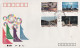 1991-Cina China T165, Scott 2354-57 Achievements In Socialist Construction Fdc - Lettres & Documents