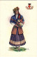 1925-donna In Costume Della Regione Liguria Disegnatore Carini - Donne