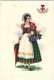 1925-donna In Costume Della Regione Lombardia Disegnatore Carini - Mujeres